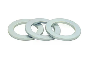 Zinc plated neodymium ring magnets